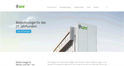 Desktop Screenshot of idt-biologika.com